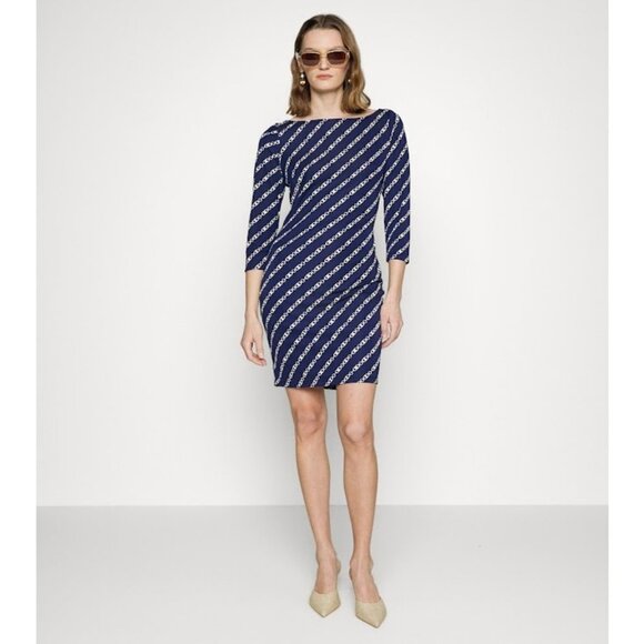 NWT $128 Lauren Ralph Lauren Print Dress - Size 2 - Picture 2 of 7